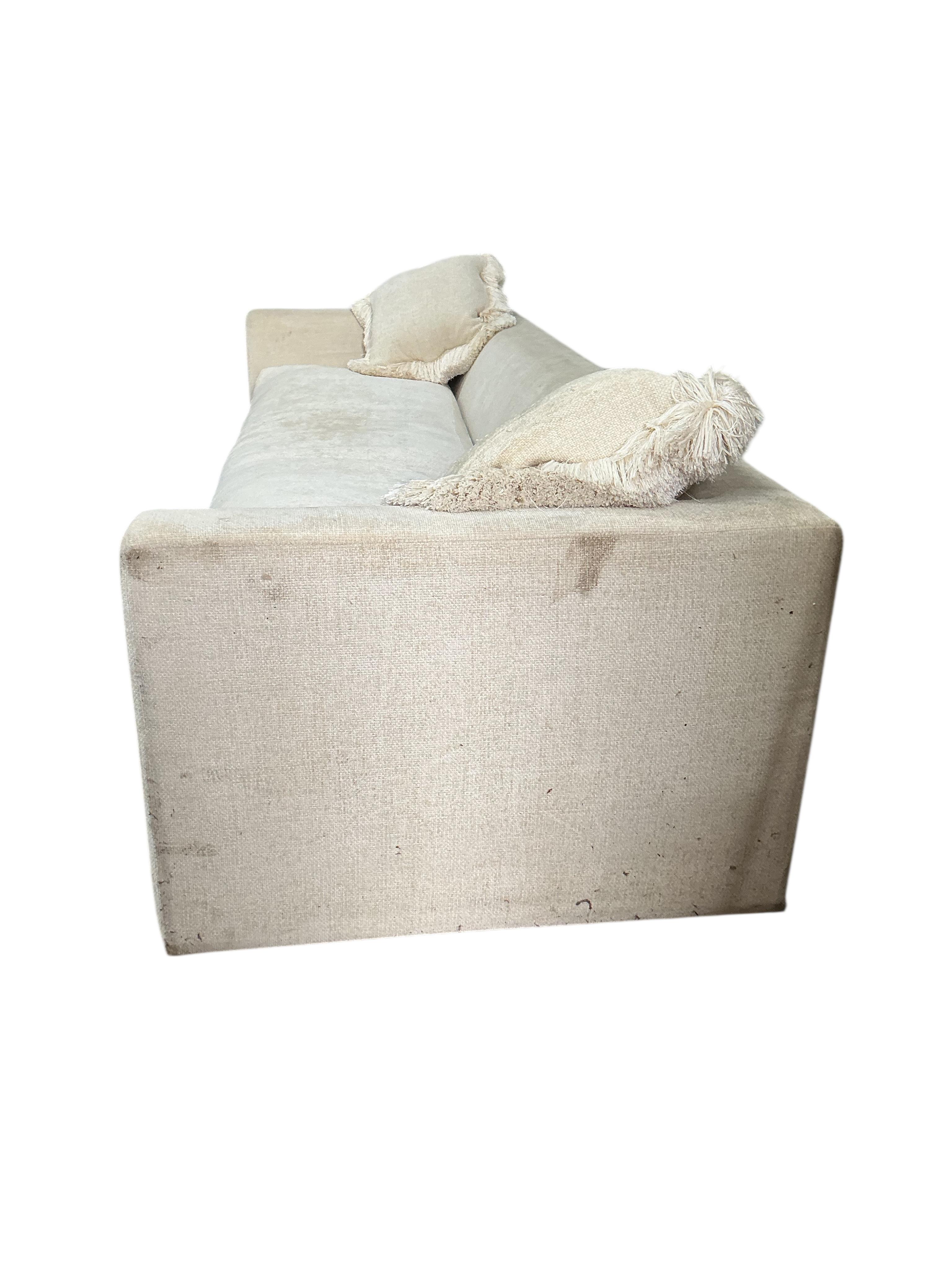 A large Contemporary J Robert Scott “Forms” sofa, width 300cm, depth 106cm, height 74cm